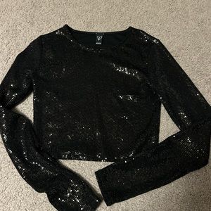 Windsor Sparkly Black Top